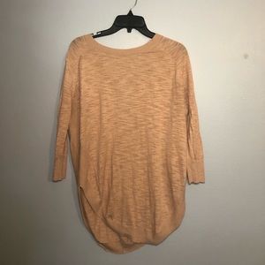 Express Pale Pink Long Sleeve Open Back Small